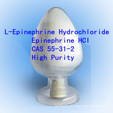 Epinephrine Hci hohe Reinheit L-Epinephrin-Hydrochlorid CAS 55-31-2 nicht steroidales Pharma API